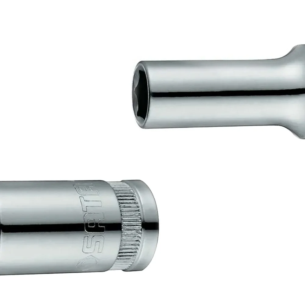 Soquete Sextavado Longo Encaixe 1/2" CRV 1/2X1.1/8" Sata ST13213SC