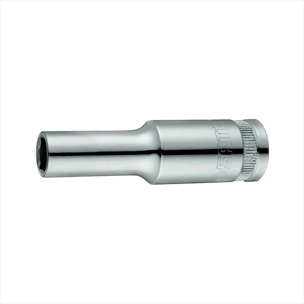 Soquete Sextavado Longo Encaixe 1/2" CRV 1/2X1.1/8" Sata ST13213SC
