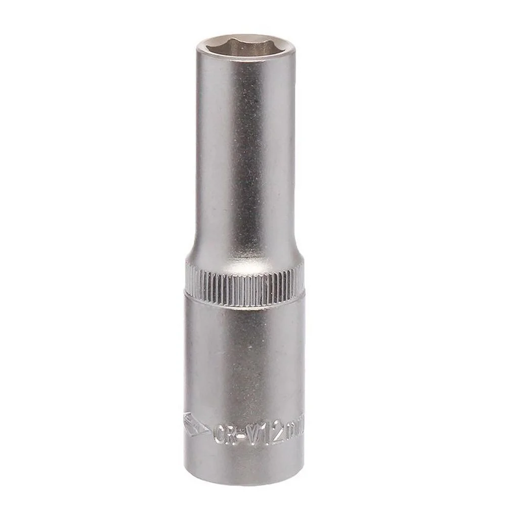 Soquete Sextavado Longo Encaixe 1/2" CRV 1/2X12MM Corneta 3310012