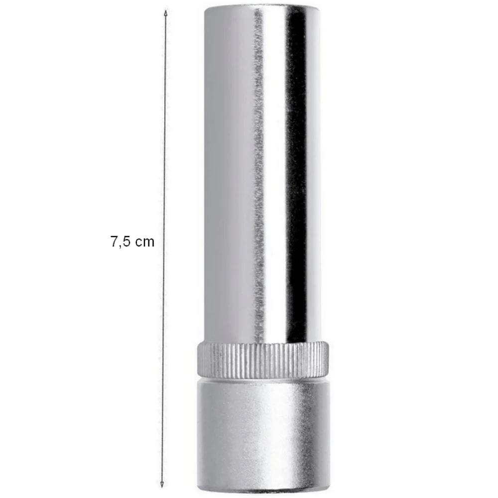 Soquete Sextavado Longo Encaixe 1/2" CRV 1/2X12MM Gedore Red R61001214