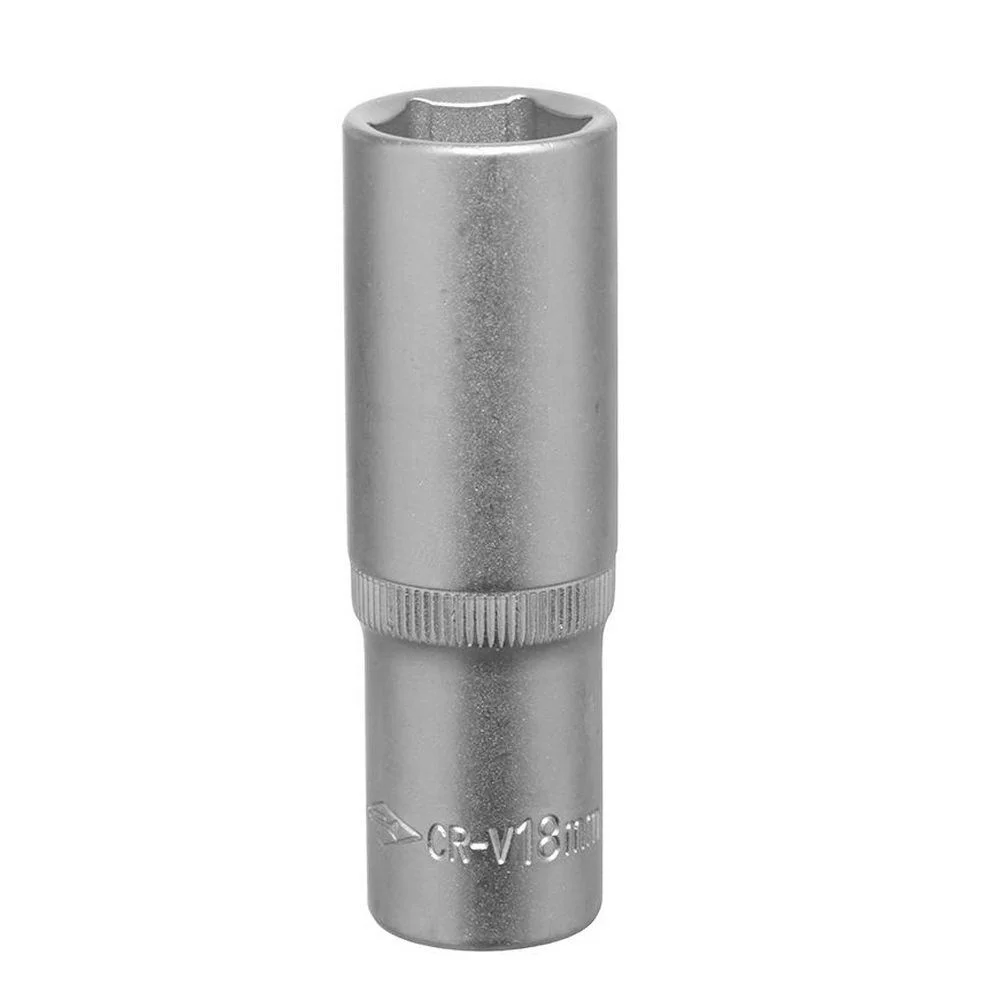 Soquete Sextavado Longo Encaixe 1/2" CRV 1/2X18MM Corneta 3310018