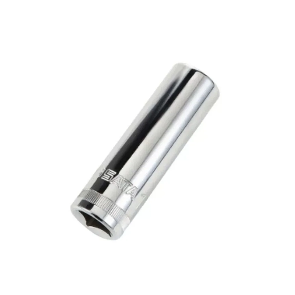Soquete Sextavado Longo Encaixe 1/2" CRV 1/2X18MM Sata ST13409SC