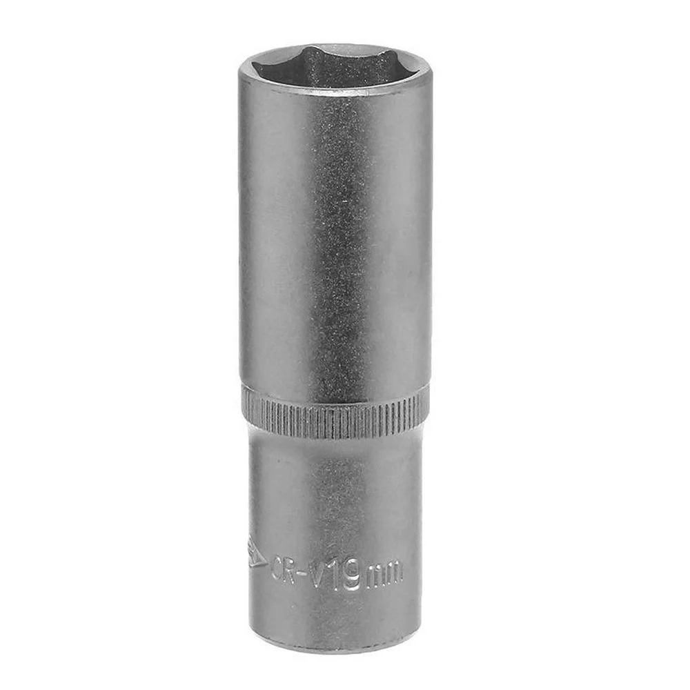 Soquete Sextavado Longo Encaixe 1/2" CRV 1/2X19MM Corneta 3310019