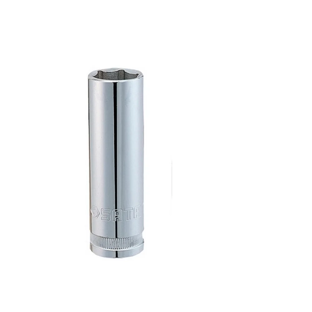 Soquete Sextavado Longo Encaixe 1/2" CRV 1/2X20MM Sata ST13411SC