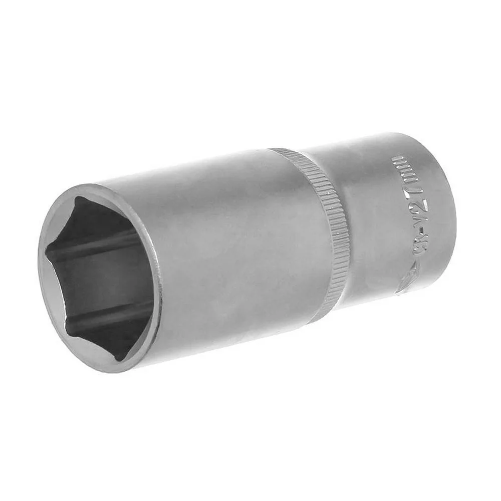 Soquete Sextavado Longo Encaixe 1/2" CRV 1/2X27MM Corneta 3310027