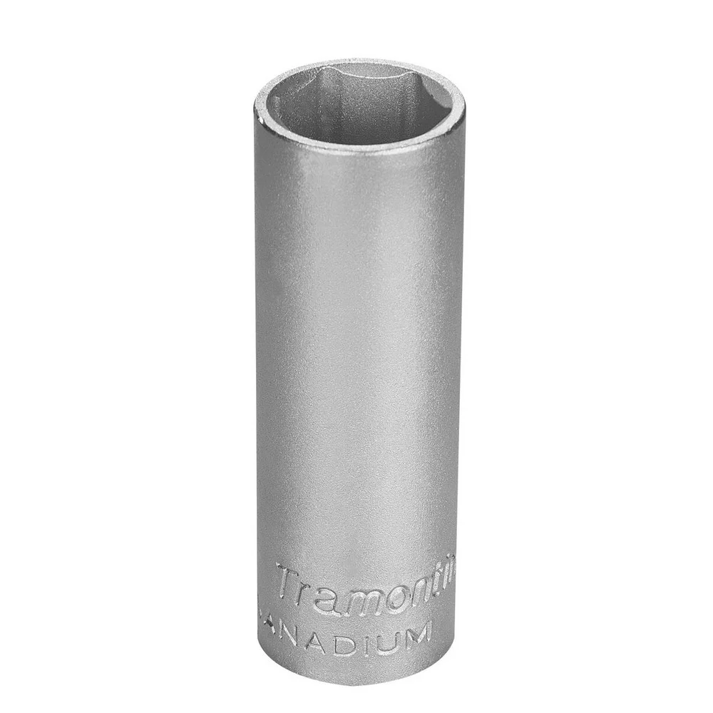 Soquete Sextavado Longo Encaixe 1/2" CRV 1/2X3/4" Tramontina Pro 44803/107