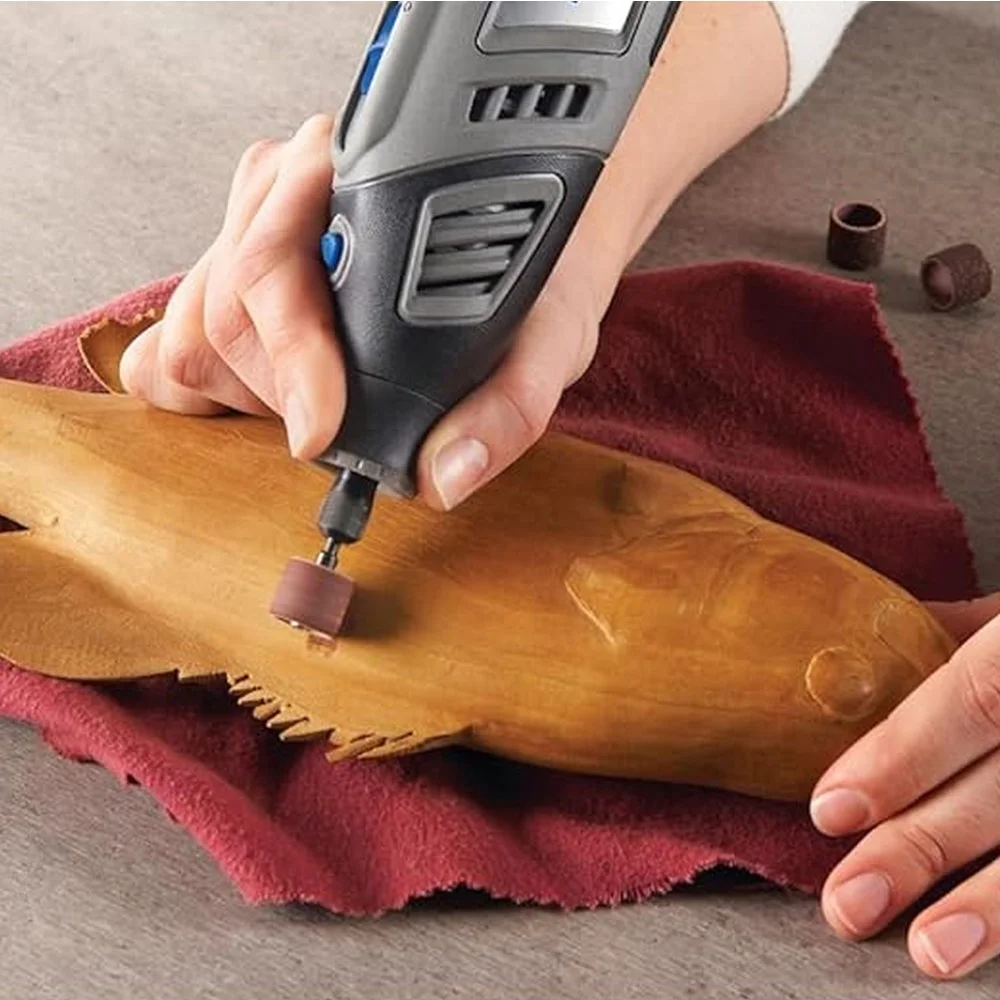 Suporte com Tubo de Lixa Grao 60 Para Micro Retifica 1/2" Dremel 407