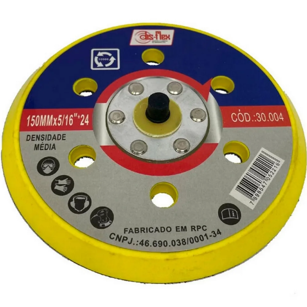 Suporte de Disco Lixa Velcro com Aspiracao 5" Disflex 30002