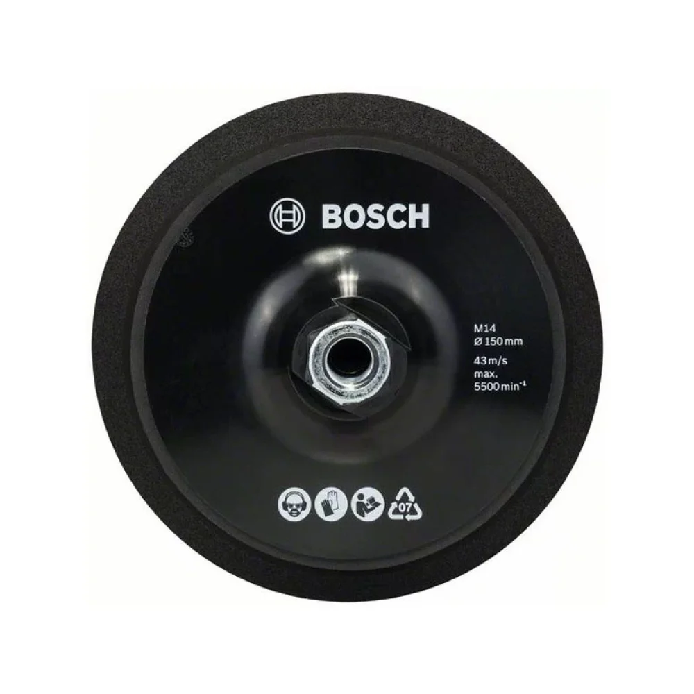Suporte para Disco de Espuma e De La Com Velcro 6" Bosch 2608612027
