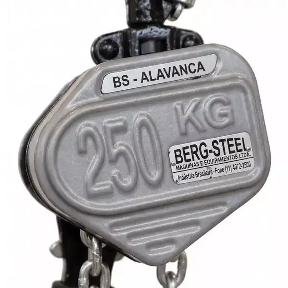 Talha de Alavanca de Corrente Em Aluminio 250KGX1,5M Berg Steel BSAL