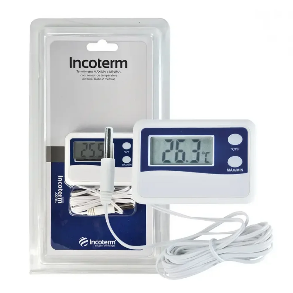 Termometro Digital com Cabo 2m -50A70 CELSIUS Incoterm 7424.02.000