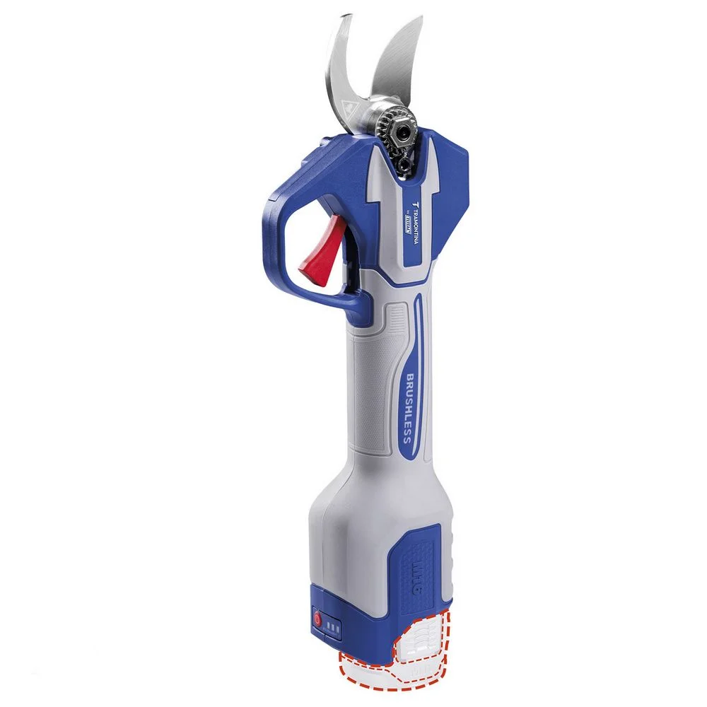 Tesoura de Poda a Bateria 16V Brushless com Maleta Carregador e 2 Baterias 2AH Tramontina Tota 42272/121