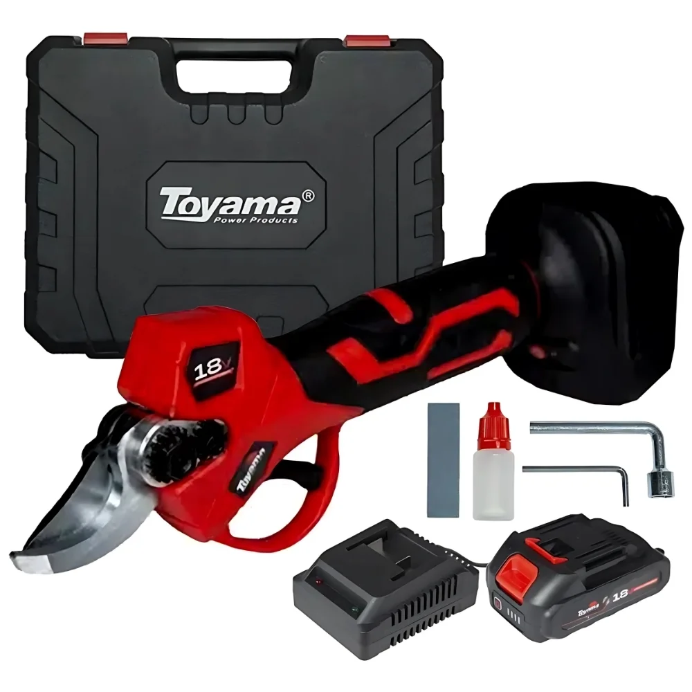 Tesoura de Poda a Bateria 18V Brushless com Carregador e 1 Bateria 2AH Toyama TBT18SC25C-K