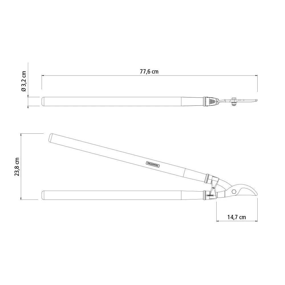 Tesoura de Podar Corta Galhos 22.1/2" Tramontina 78360/505