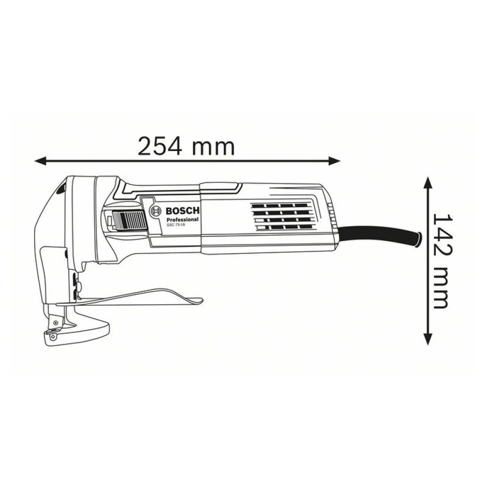 Tesoura Faca 1,6MM 220V 750W Bosch GSC 75-16