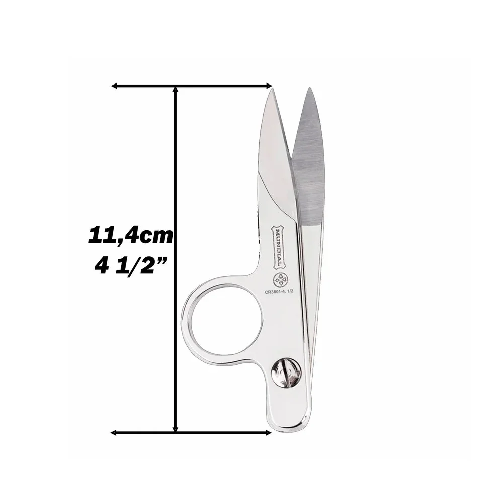 Tesoura Tecelao Pro Steel 4.1/2" Mundial CR3801-4.1/2