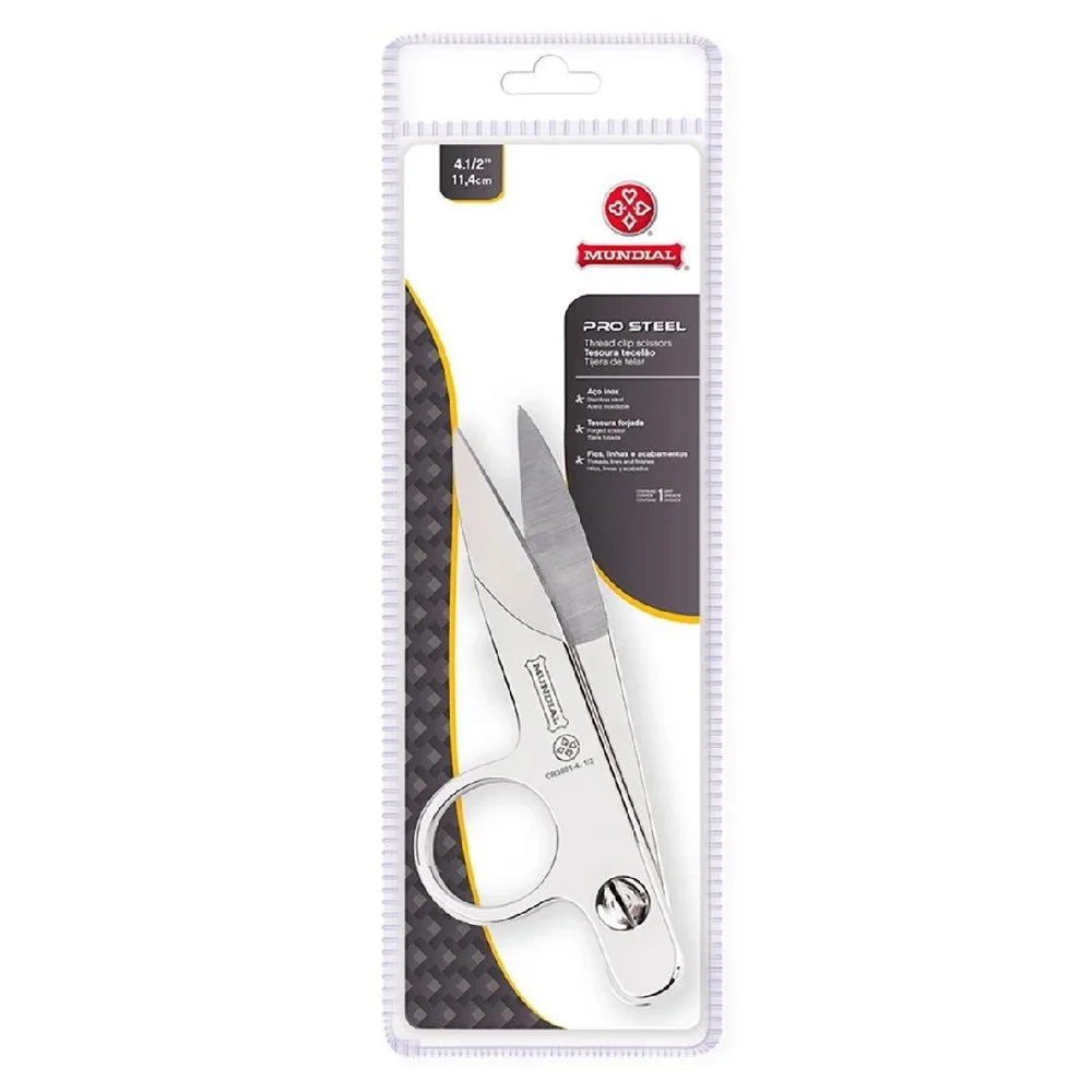 Tesoura Tecelao Pro Steel 4.1/2" Mundial CR3801-4.1/2