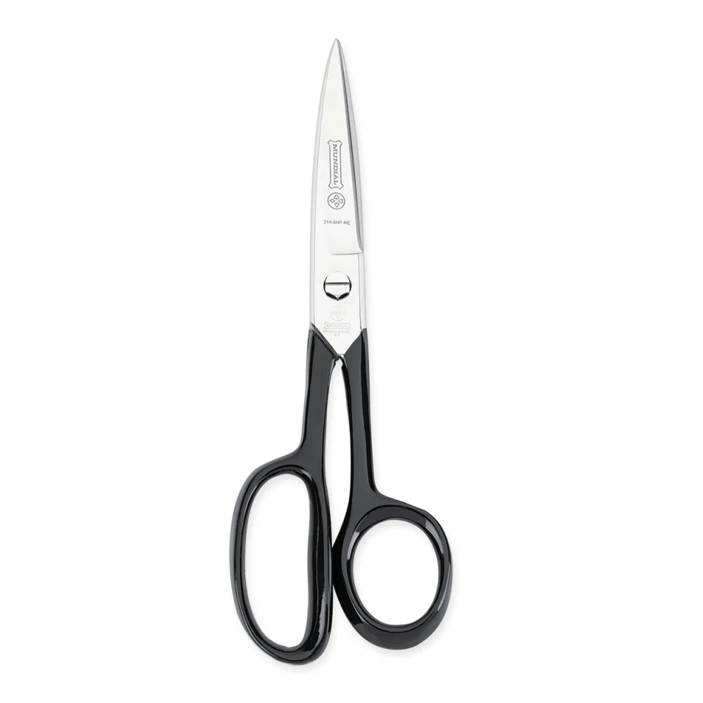 Tesoura Utilitaria Industrial Forjada Cabo Preto 8" Mundial 314-8
