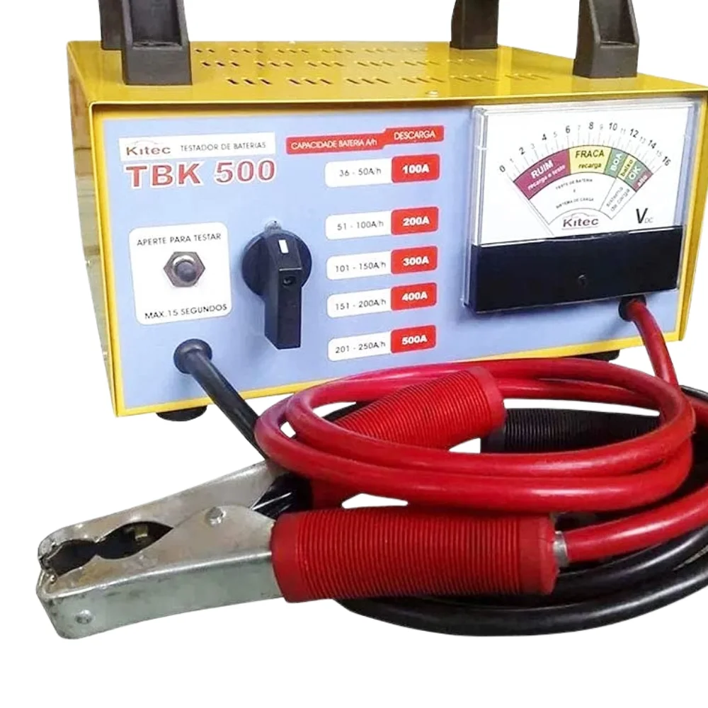 Teste de Bateria Analogico 36 A 250AH Kitec TBK500