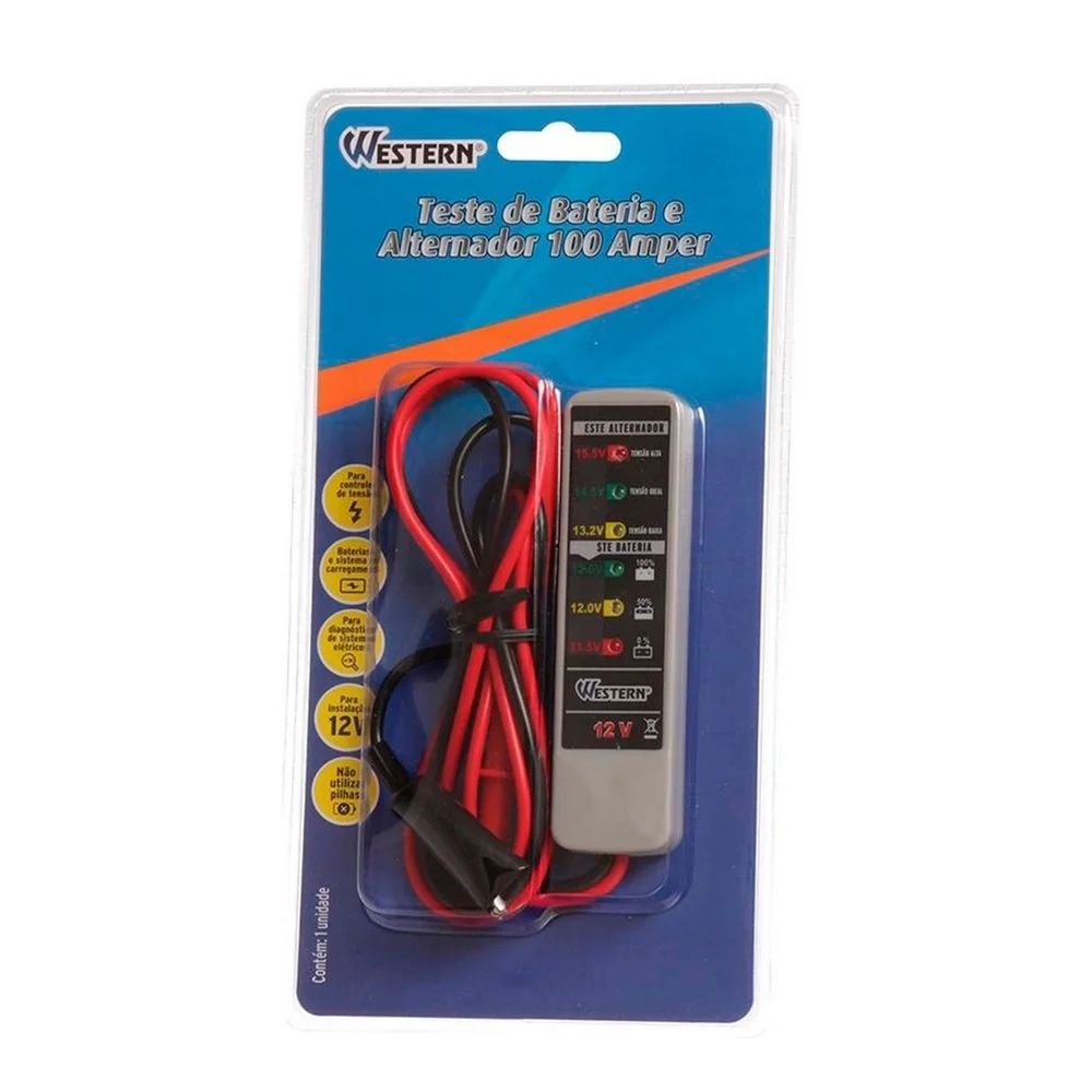 Teste de Bateria e Alternador 12V Western TBAN-100/2