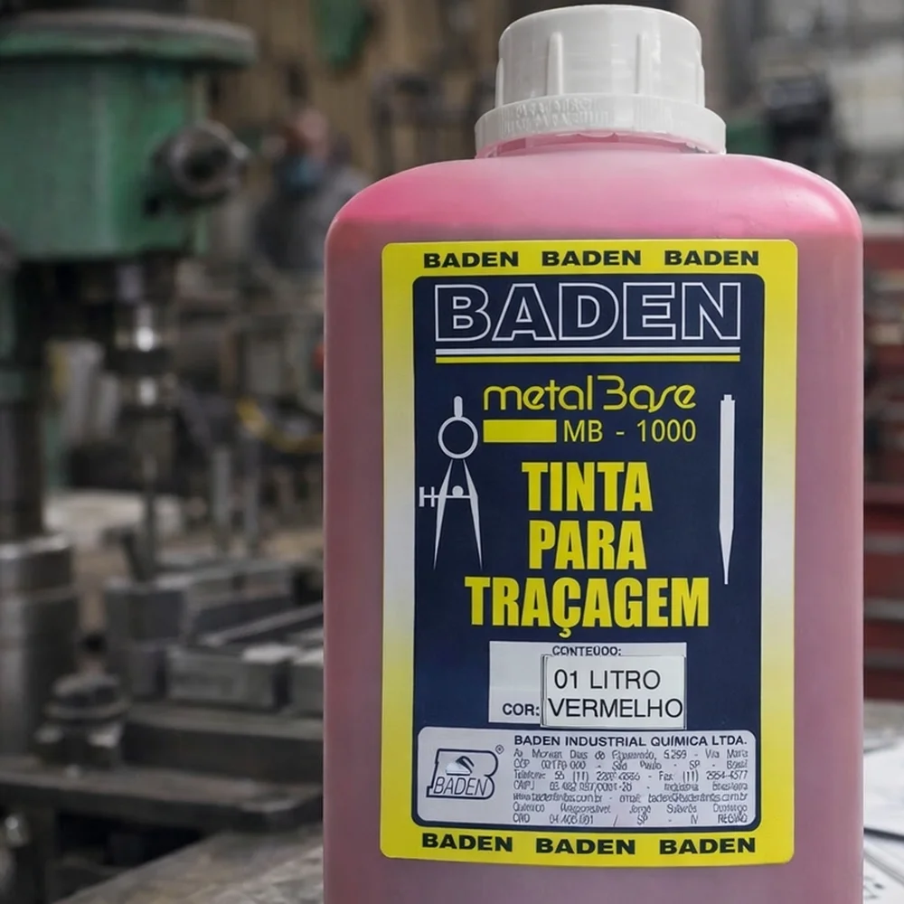 Tinta de Riscagem Vermelha 1L Baden MB1000