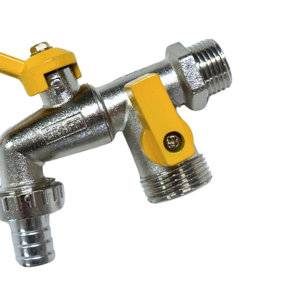 Torneira com Registro 2 Saidas 1/2" E 3/4" Graff 6910001