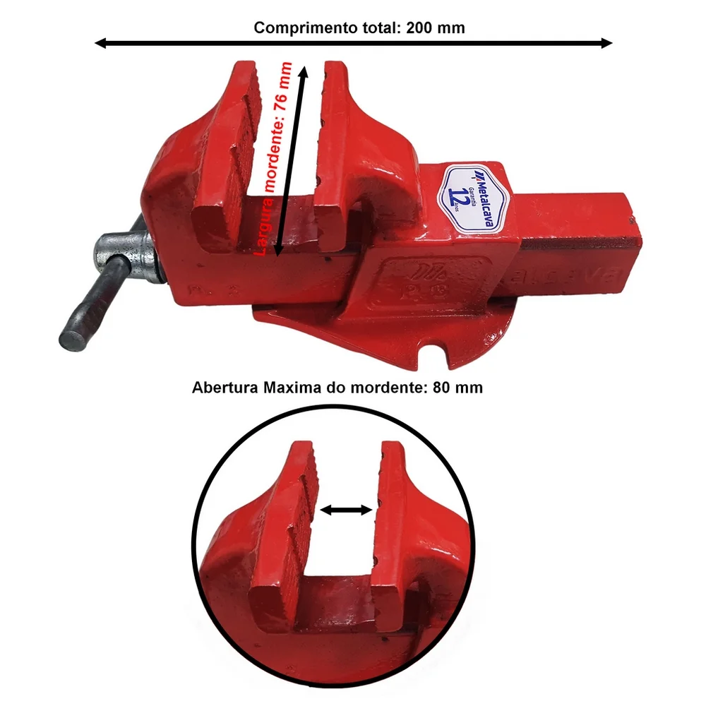 Torno de Bancada Em Ferro Nodular N3 Metalcava 1000389