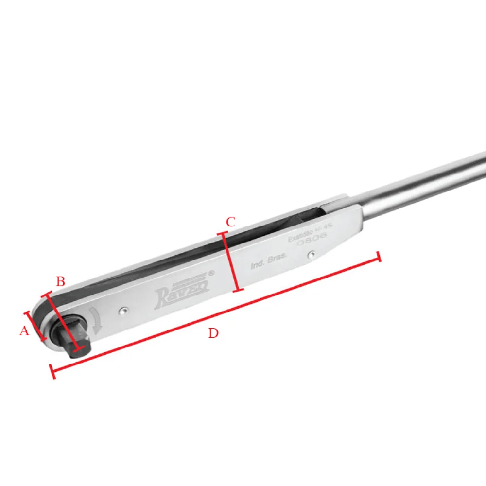 Torquimetro de Estalo Encaixe 3/4" 190-810NM Raven 100700