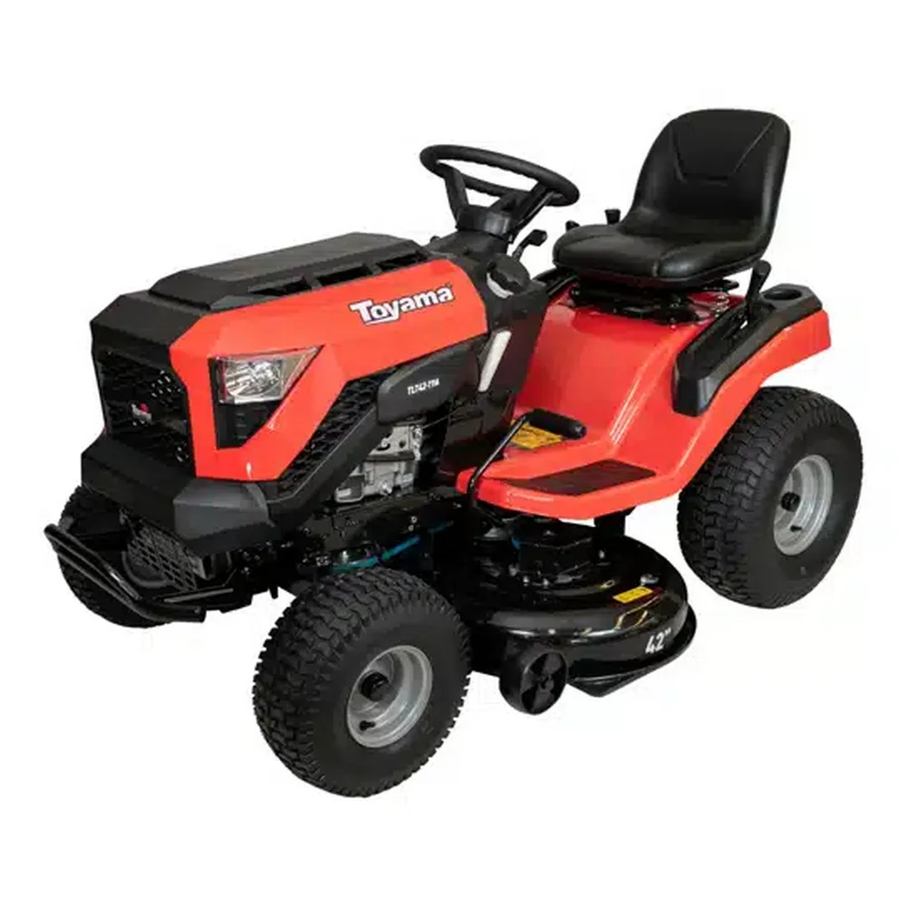 Trator de Cortar Grama Gasolina Partida Eletrica 546CC Cambio Automatico Motor 4T 42" 19,5HP Toyama TLT42-19A
