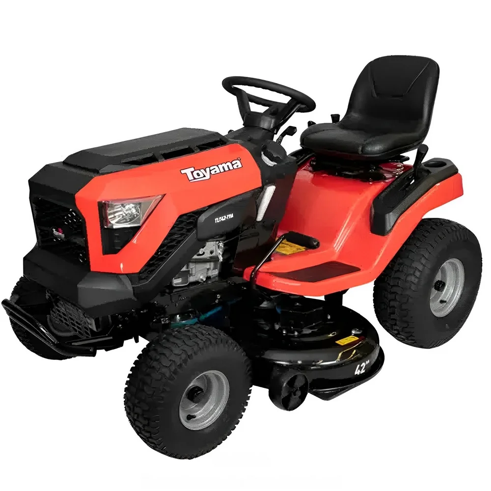 Trator de Cortar Grama Gasolina Partida Eletrica 546CC Cambio Manual Motor 4T 42" 19,5HP Toyama TLT42-19M
