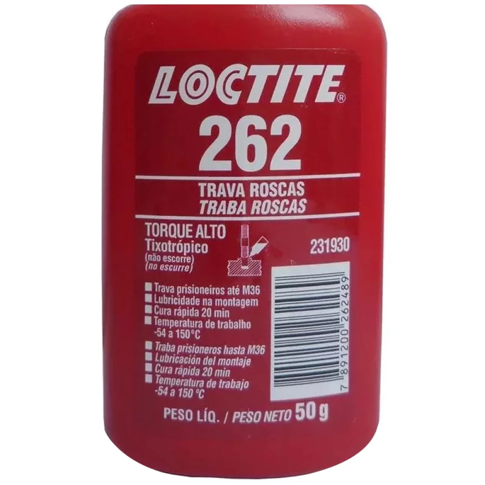 Trava Rosca Torque Alto 50G Loctite 262