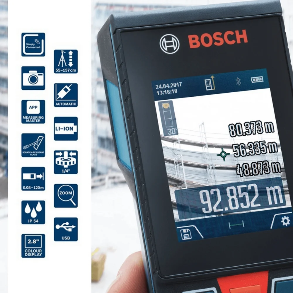 Trena a Laser Digital com Bluetooth 150M Bosch GLM 150-27C