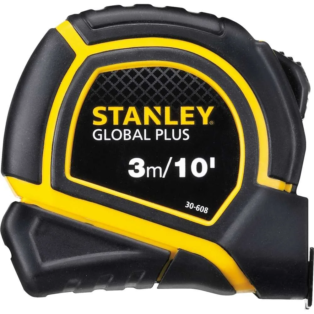 Trena de Aco Caixa Plastica Emborrachada Graduacao Em MM/POL - Global Plus 3MX1/2" Stanley 30-608