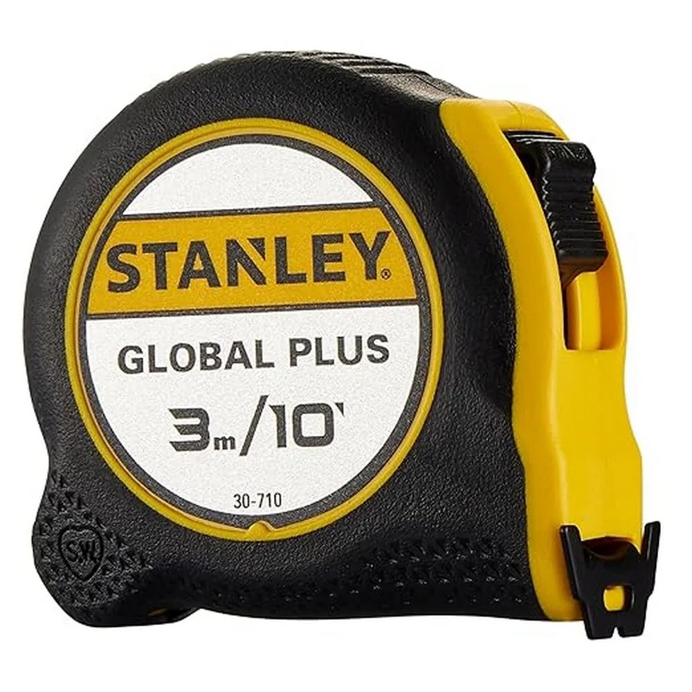 Trena de Aco Caixa Plastica Emborrachada Graduacao Em MM/POL - Global Plus 3MX1/2" Stanley 30,710