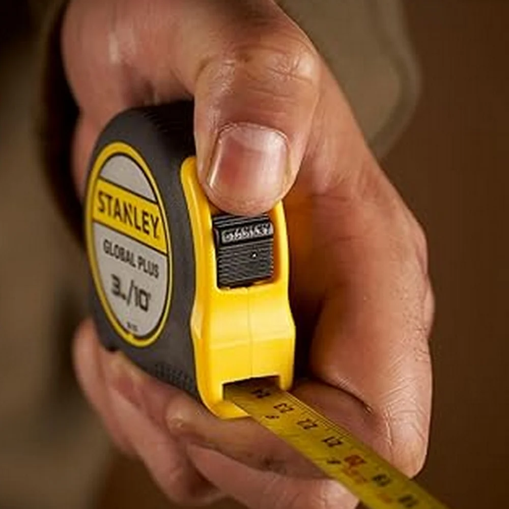 Trena de Aco Caixa Plastica Emborrachada Graduacao Em MM/POL - Global Plus 3MX1/2" Stanley 30,710