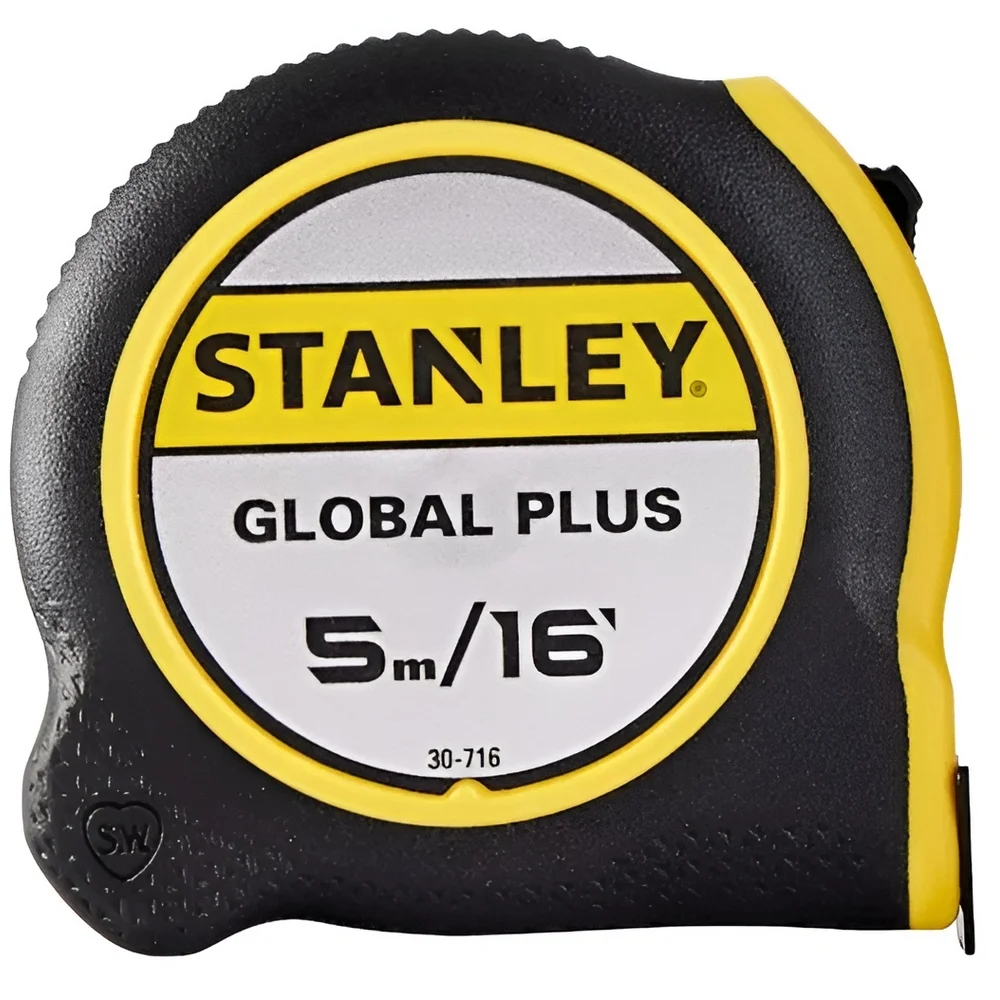 Trena de Aco Caixa Plastica Emborrachada Graduacao Em MM/POL - Global Plus 5MX3/4" Stanley 30-716