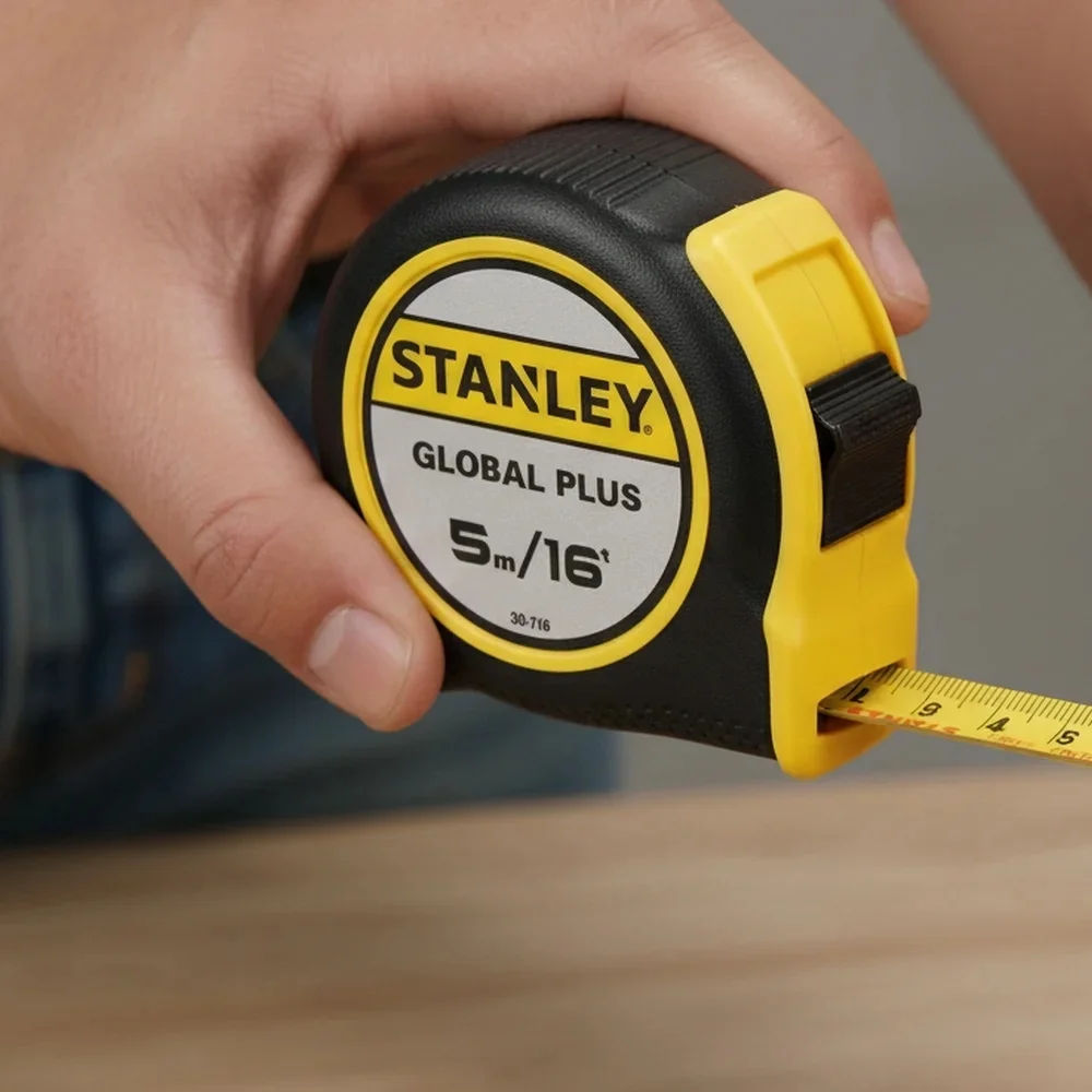 Trena de Aco Caixa Plastica Emborrachada Graduacao Em MM/POL - Global Plus 5MX3/4" Stanley 30-716