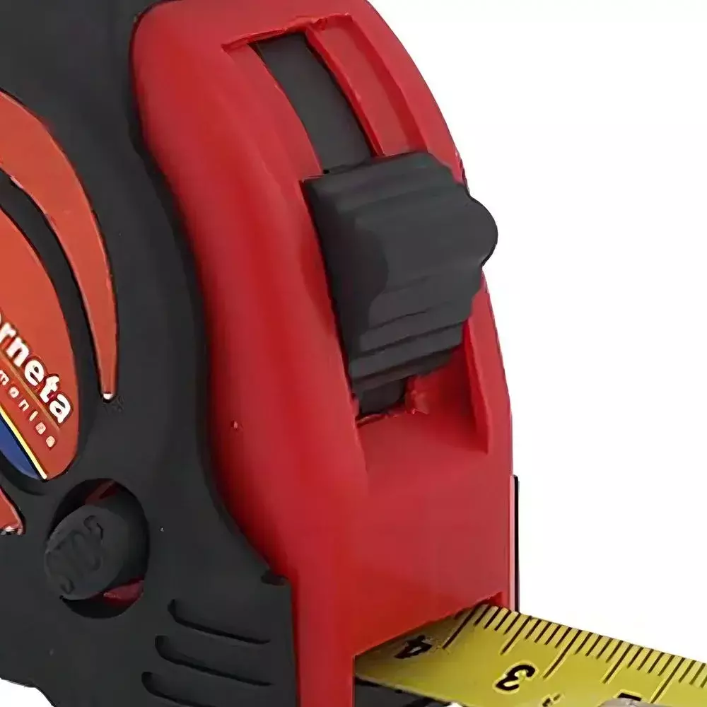 Trena de Aco Caixa Plastica Graduacao Em MM/POL com Trava e Presilha 5MX1" Corneta 9102505
