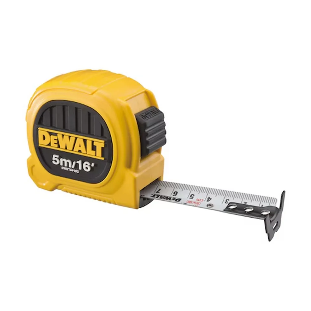 Trena de Aco Caixa Plastica Graduacao Em MM/POL com Trava e Presilha 5MX1" Dewalt DWHT34192L