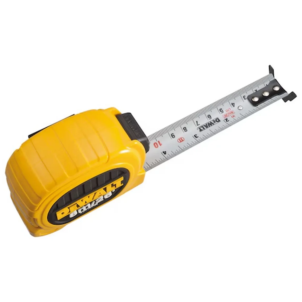 Trena de Aco Caixa Plastica Graduacao Em MM/POL com Trava e Presilha 8MX1" Dewalt DWHT34193L
