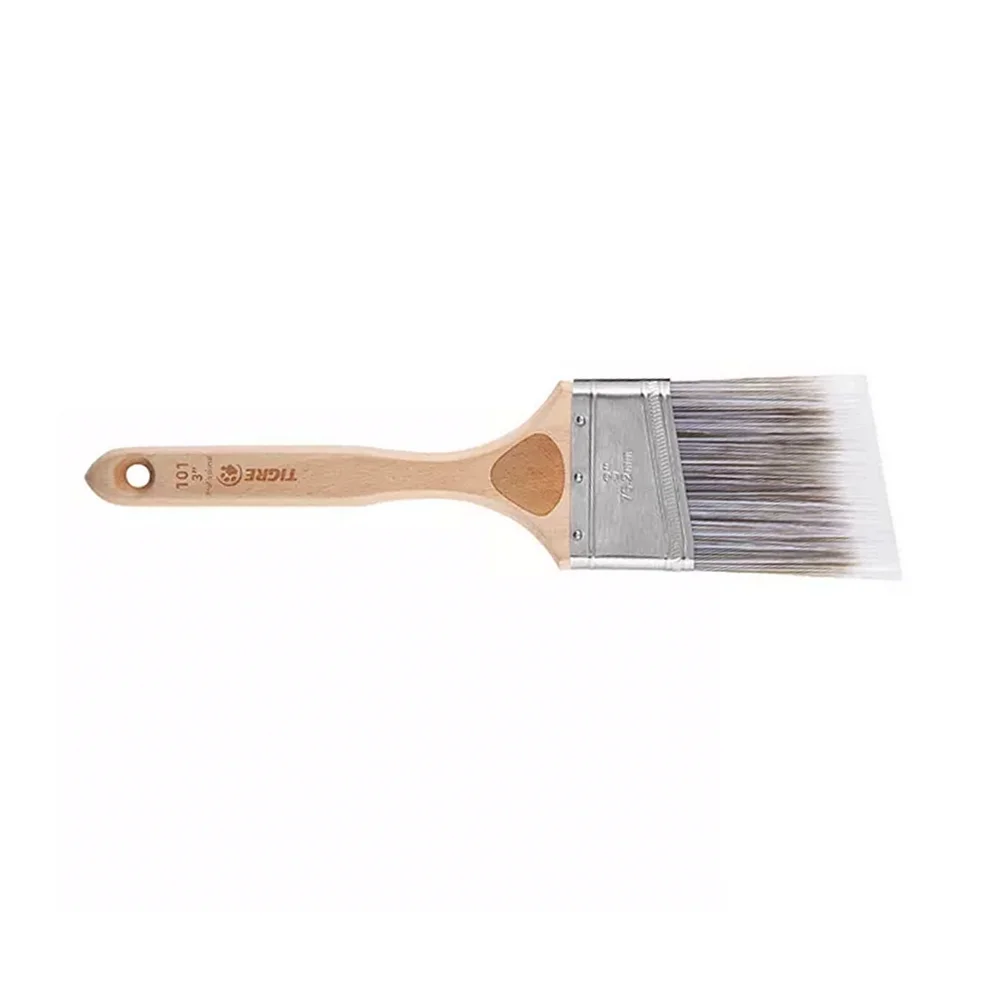 Trincha para Pintura Cerda Longa Angular Sintetica PRO para Todos OS Tipos de Tinta 3" Tigre 101