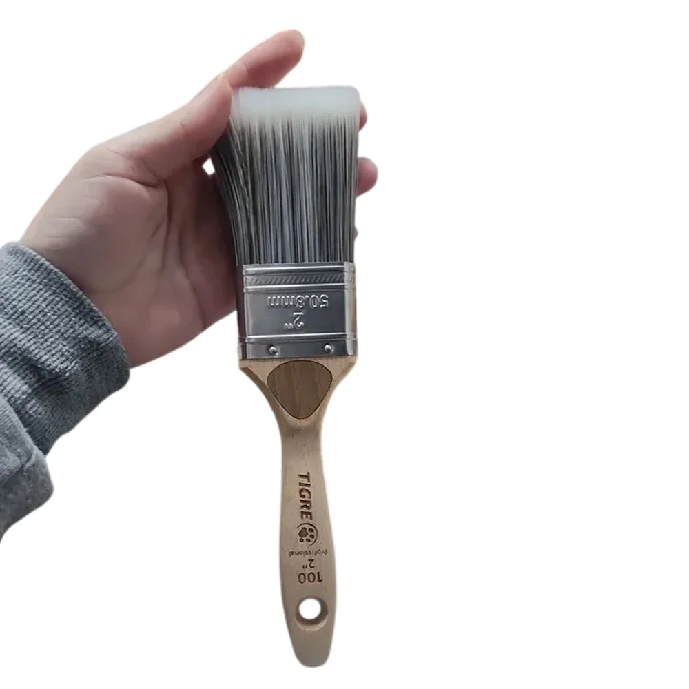 Trincha para Pintura Cerda Longa Reta Sintetica PRO para Todos OS Tipos de Tinta 2" Tigre 100