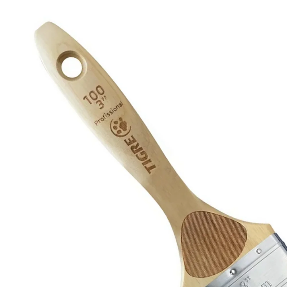 Trincha para Pintura Cerda Longa Reta Sintetica PRO para Todos OS Tipos de Tinta 3" Tigre 100