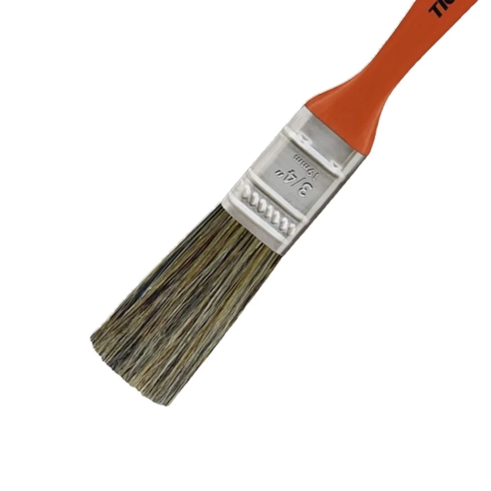 Trincha para Pintura Media Cerda Gris Para Tinta Latex e Acrilica 3/4" Tigre 695