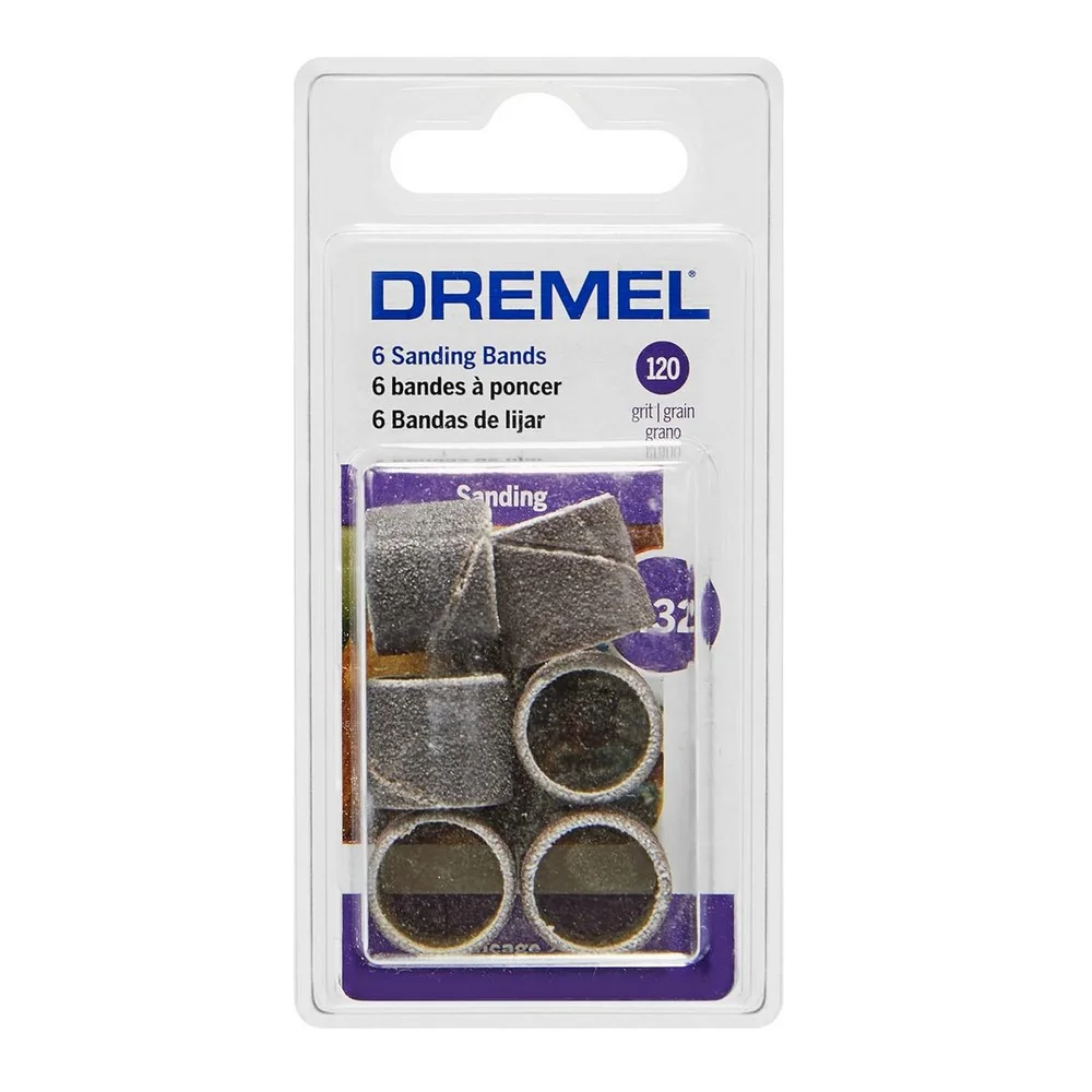 Tubo de Lixa Grao 120 6 Pecas Para Micro Retifica 1/2" Dremel 432