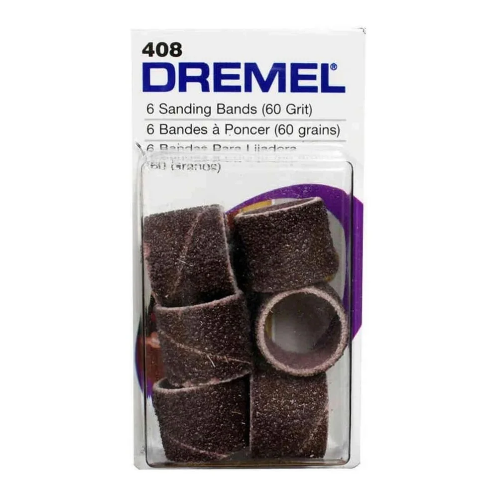 Tubo de Lixa Grao 60 6 Pecas Para Micro Retifica 1/2" Dremel 408