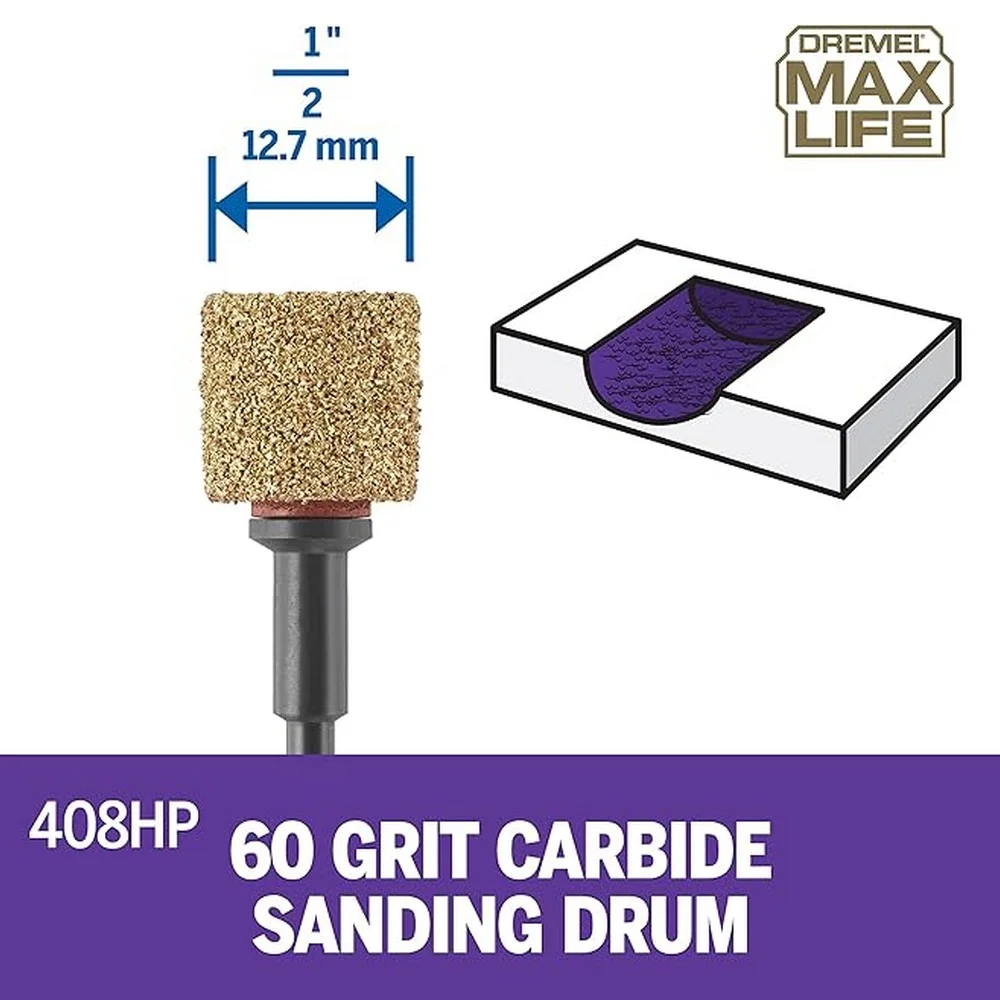 Tubo de Lixa Grao 60 Maxlife Para Micro Retifica 1/2" Dremel 408HP