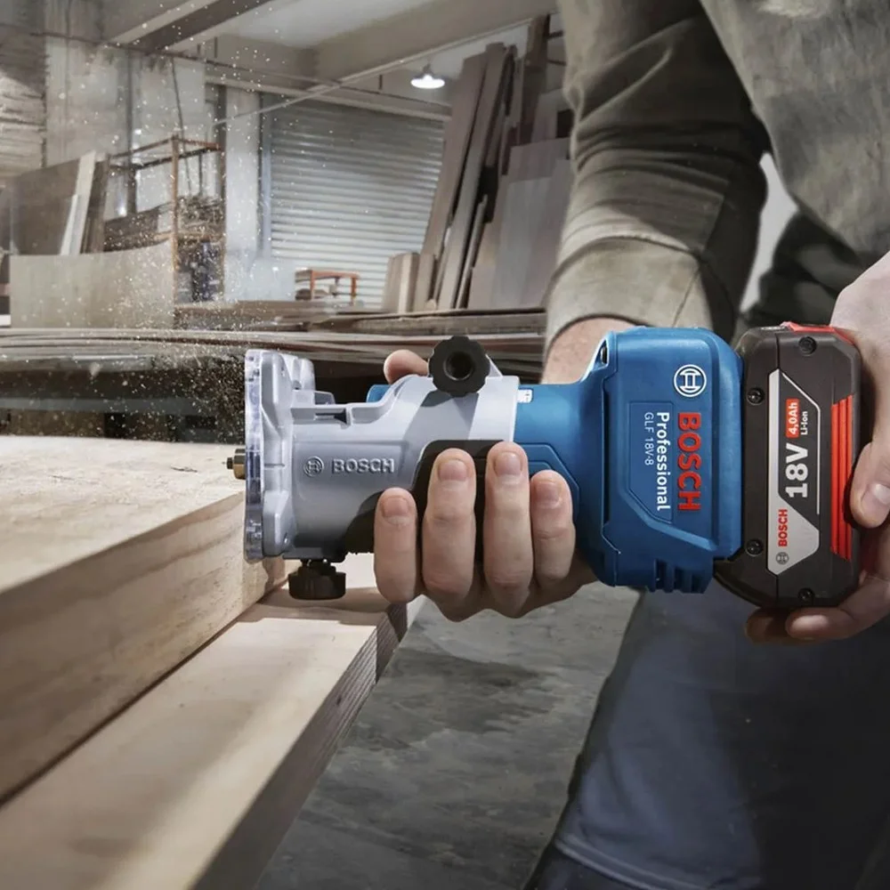 Tupia a Bateria 18V Brushless Sem Carregador e Bateria 6MM-1/4"-8MM Bosch GLF 18V-8
