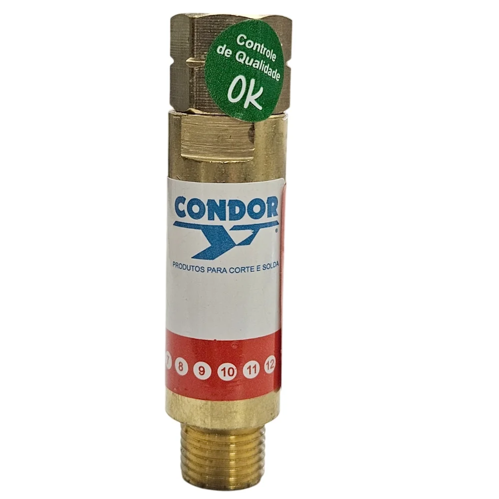 Valvula Seca Corta Chama Acetileno Para Macarico Condor/Esab VCFN/MG