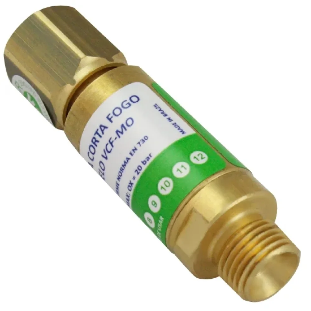 Valvula Seca Corta Chama Oxigenio Para Macarico Condor/Esab VCFN/MO